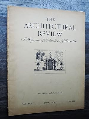 Imagen del vendedor de The Architectural Review Magazine Vol. XCIII No. 553 January 1943 a la venta por PhotoTecture Books