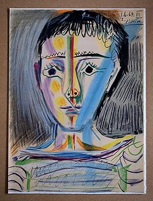 Imagen del vendedor de Pablo Picasso - T�te d'un jeune homme en face - Lithograph a la venta por Kees van Dongen - Art