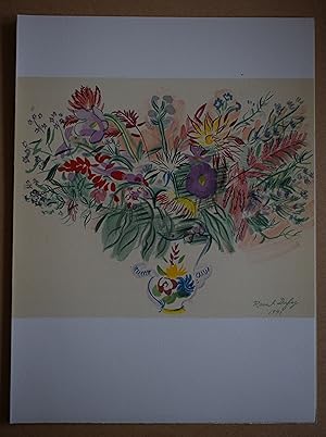 Seller image for Raul Dufy - Bouquet de Fleurs - Lithograph for sale by Kees van Dongen - Art