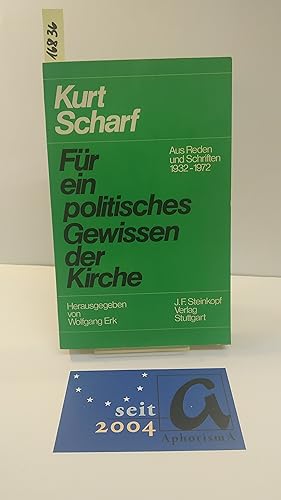 Immagine del venditore per F�r ein politisches Gewissen der Kirche. Aus Reden und Schriften 1932-1972. venduto da AphorismA gGmbH