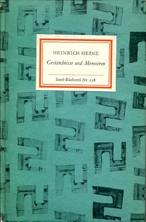 Bild des Verkufers fr Gestndnisse und Memoiren (IB 538). Herausgegeben und mit einem Nachwort versehen von Christoph Trilse. zum Verkauf von Antiquariat & Buchhandlung Rose