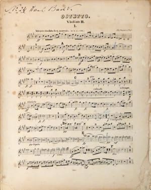 Octett für 4 Violinen, 2 Bratschen und 2 Violoncelle. Op. 3