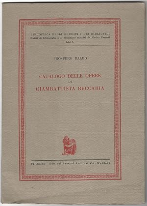 Catalogo delle opere di Giambattista Beccaria.