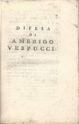 Difesa di Amerigo Vespucci.