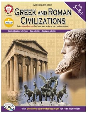 Seller image for Greek and Roman Civilizations, Grades 5-8+ for sale by GreatBookPricesUK