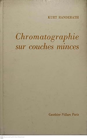 Image du vendeur pour Chromatographie sur couches minces mis en vente par Llibres Capra