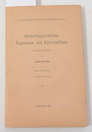 Immagine del venditore per Bjrneborgstraktens Vegetation och Krlvxtflora. Anteckningar. Med en karta. venduto da Thulin&Ohlson AntiqBookseller Since 1918