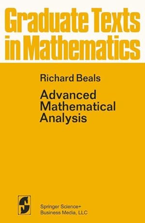 Bild des Verkufers fr Advanced Mathematical Analysis : Periodic Functions and Distributions, Complex Analysis, Laplace Transform and Applications zum Verkauf von AHA-BUCH GmbH