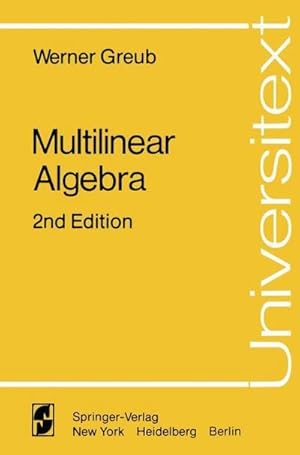Bild des Verkufers fr Multilinear Algebra zum Verkauf von AHA-BUCH GmbH