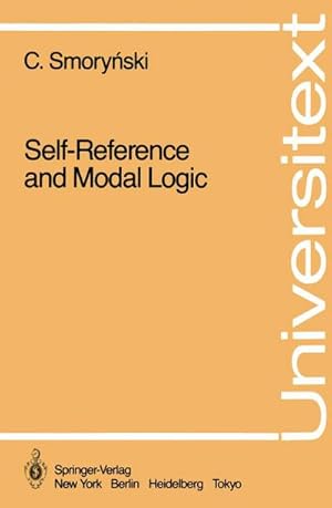 Immagine del venditore per Self-Reference and Modal Logic venduto da AHA-BUCH GmbH