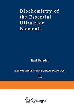 Immagine del venditore per Biochemistry of the Essential Ultratrace Elements venduto da AHA-BUCH GmbH
