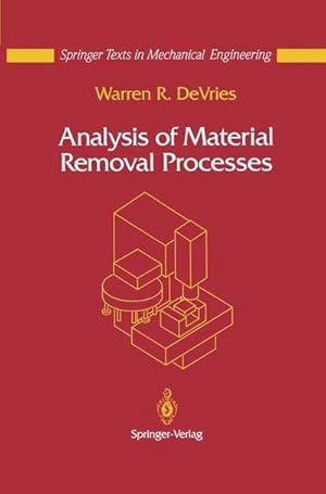 Immagine del venditore per Analysis of Material Removal Processes venduto da AHA-BUCH GmbH