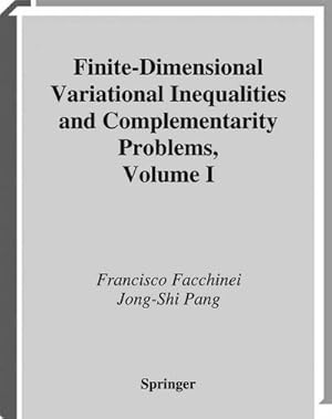 Imagen del vendedor de Finite-Dimensional Variational Inequalities and Complementarity Problems a la venta por AHA-BUCH GmbH