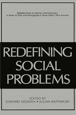 Imagen del vendedor de Redefining Social Problems a la venta por AHA-BUCH GmbH