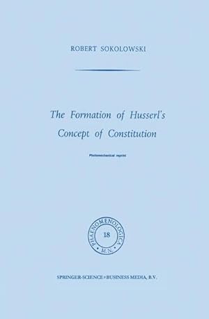 Immagine del venditore per The Formation of Husserl's Concept of Constitution venduto da AHA-BUCH GmbH