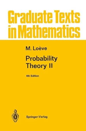 Imagen del vendedor de Probability Theory II a la venta por AHA-BUCH GmbH