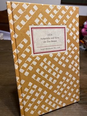 Bild des Verk�ufers f�r ZEN. Ausspr�che und Verse der Zen-Meister. (= Insel-B�cherei 798). zum Verkauf von Antiquariat Hecht