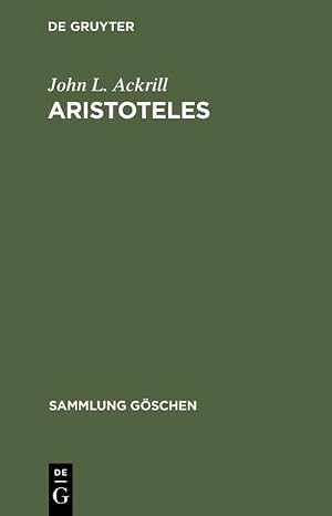Imagen del vendedor de Aristoteles : Eine Einf�hrung in sein Philosophieren a la venta por AHA-BUCH GmbH