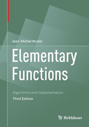 Bild des Verkufers fr Elementary Functions : Algorithms and Implementation zum Verkauf von AHA-BUCH GmbH