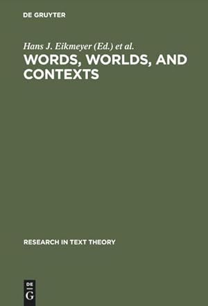 Bild des Verkufers fr Words, Worlds, and Contexts : New Approaches in Word Semantics zum Verkauf von AHA-BUCH GmbH