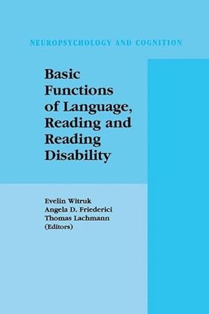 Seller image for Basic Functions of Language, Reading and Reading Disability for sale by AHA-BUCH GmbH