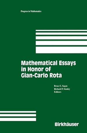 Bild des Verk�ufers f�r Mathematical Essays in honor of Gian-Carlo Rota zum Verkauf von AHA-BUCH GmbH