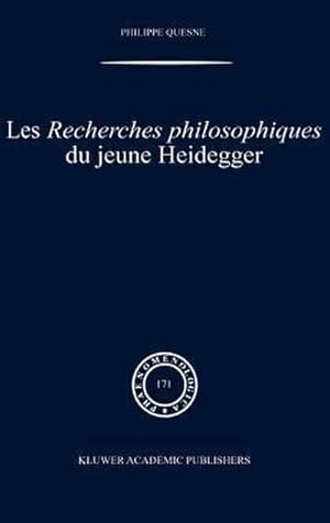 Immagine del venditore per Les recherches philosophiques du jeune Heidegger venduto da AHA-BUCH GmbH