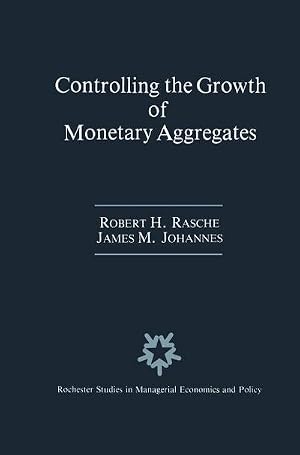 Imagen del vendedor de Controlling the Growth of Monetary Aggregates a la venta por AHA-BUCH GmbH