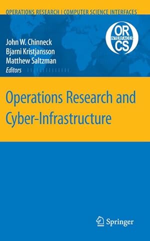 Bild des Verk�ufers f�r Operations Research and Cyber-Infrastructure zum Verkauf von AHA-BUCH GmbH