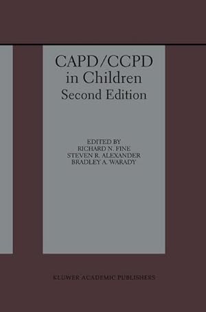 Bild des Verk�ufers f�r CAPD/CCPD in Children zum Verkauf von AHA-BUCH GmbH