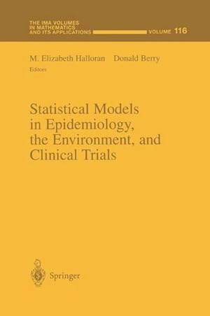 Bild des Verk�ufers f�r Statistical Models in Epidemiology, the Environment, and Clinical Trials zum Verkauf von AHA-BUCH GmbH