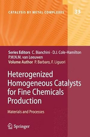 Immagine del venditore per Heterogenized Homogeneous Catalysts for Fine Chemicals Production : Materials and Processes venduto da AHA-BUCH GmbH