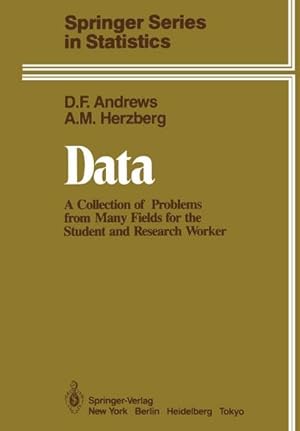 Bild des Verk�ufers f�r Data : A Collection of Problems from Many Fields for the Student and Research Worker zum Verkauf von AHA-BUCH GmbH