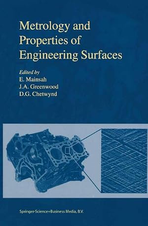 Immagine del venditore per Metrology and Properties of Engineering Surfaces venduto da AHA-BUCH GmbH