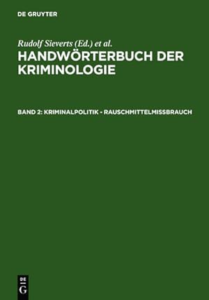 Bild des Verkufers fr Kriminalpolitik - Rauschmittelmibrauch zum Verkauf von AHA-BUCH GmbH