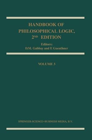 Bild des Verkufers fr Handbook of Philosophical Logic zum Verkauf von AHA-BUCH GmbH