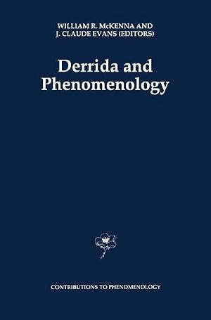 Bild des Verk�ufers f�r Derrida and Phenomenology zum Verkauf von AHA-BUCH GmbH