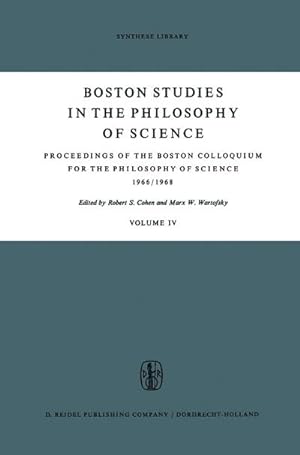 Bild des Verkufers fr Proceedings of the Boston Colloquium for the Philosophy of Science 1966/1968 zum Verkauf von AHA-BUCH GmbH