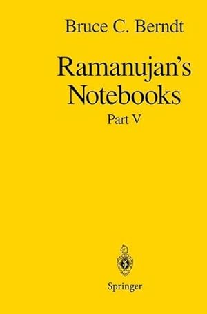 Seller image for Ramanujans Notebooks : Part V for sale by AHA-BUCH GmbH