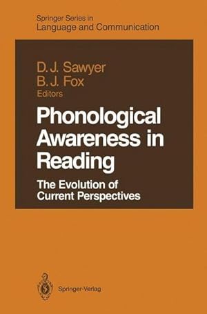 Bild des Verkufers fr Phonological Awareness in Reading : The Evolution of Current Perspectives zum Verkauf von AHA-BUCH GmbH