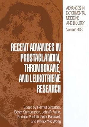 Immagine del venditore per Recent Advances in Prostaglandin, Thromboxane, and Leukotriene Research venduto da AHA-BUCH GmbH
