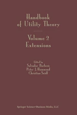 Seller image for Handbook of Utility Theory : Volume 2 Extensions for sale by AHA-BUCH GmbH