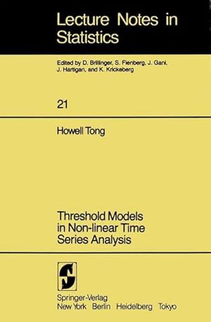 Seller image for Threshold Models in Non-linear Time Series Analysis for sale by AHA-BUCH GmbH