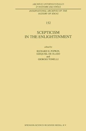 Bild des Verk�ufers f�r Scepticism in the Enlightenment zum Verkauf von AHA-BUCH GmbH