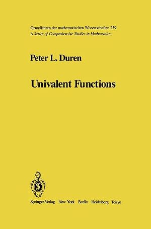 Imagen del vendedor de Univalent Functions a la venta por AHA-BUCH GmbH