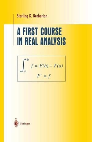 Seller image for A First Course in Real Analysis for sale by AHA-BUCH GmbH