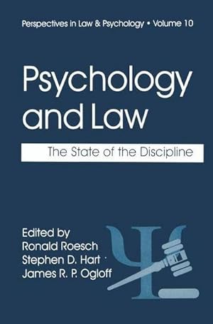 Bild des Verkufers fr Psychology and Law : The State of the Discipline zum Verkauf von AHA-BUCH GmbH