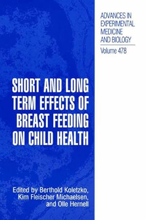 Bild des Verkufers fr Short and Long Term Effects of Breast Feeding on Child Health zum Verkauf von AHA-BUCH GmbH