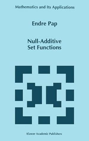 Imagen del vendedor de Null-Additive Set Functions a la venta por AHA-BUCH GmbH