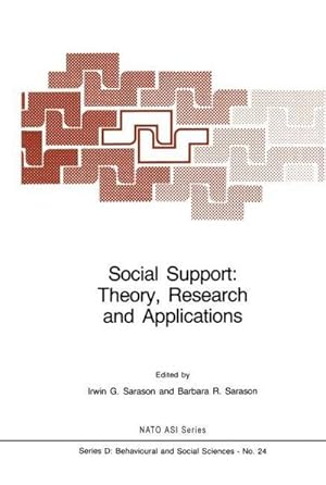 Bild des Verkufers fr Social Support: Theory, Research and Applications zum Verkauf von AHA-BUCH GmbH